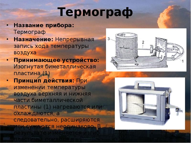 Метеорологические приборы презентация