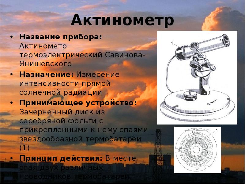 Метеорологические приборы презентация