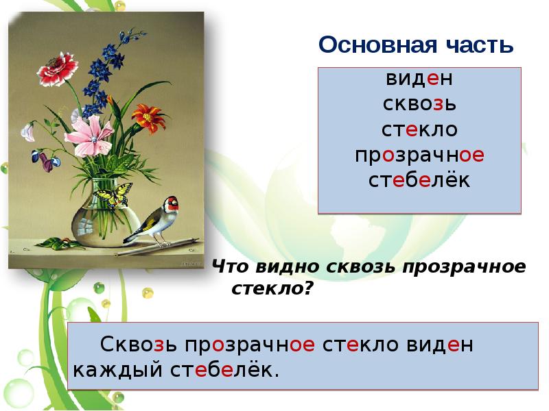 Что видно сквозь прозрачное стекло? Что видно сквозь прозрачное стекло?