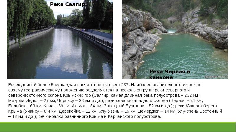 Реки крыма презентация