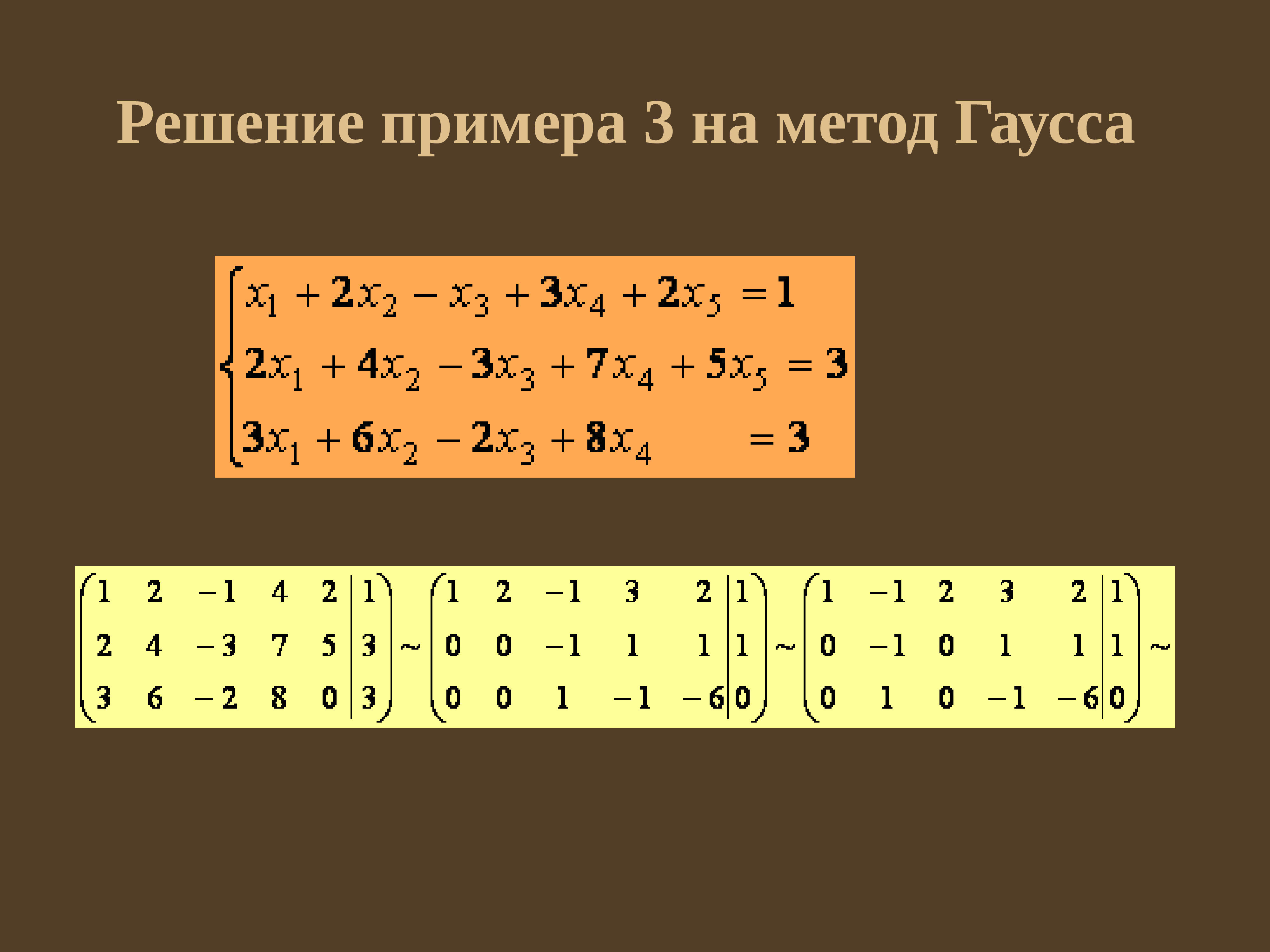 Метод гаусса презентация