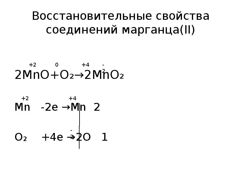Соединения марганца 1. Восстановительные свойства соединений олова(II). Комплексные соединения марганца. Соединения олова 2. Восстановительные свойства.