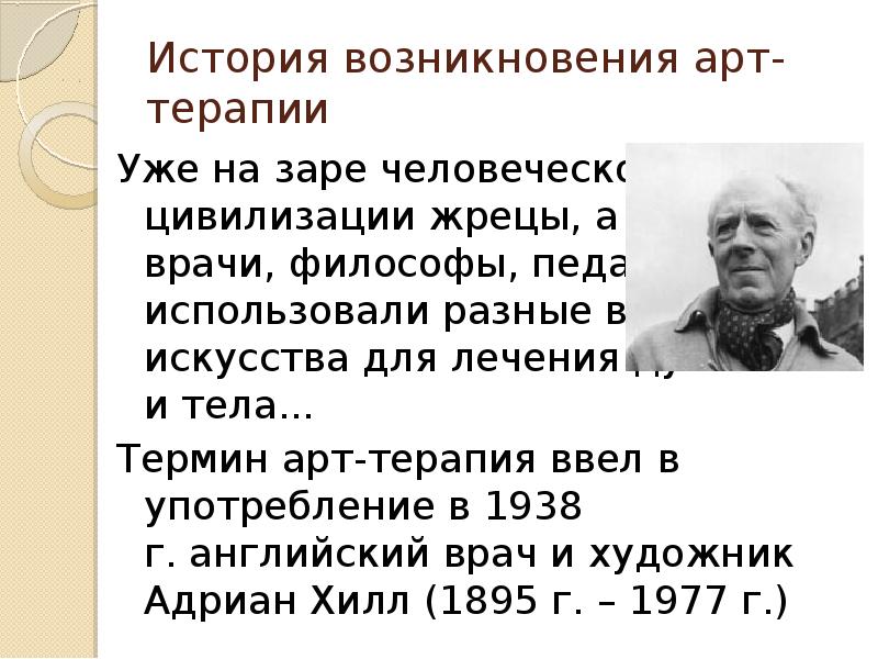 История арт терапии презентация