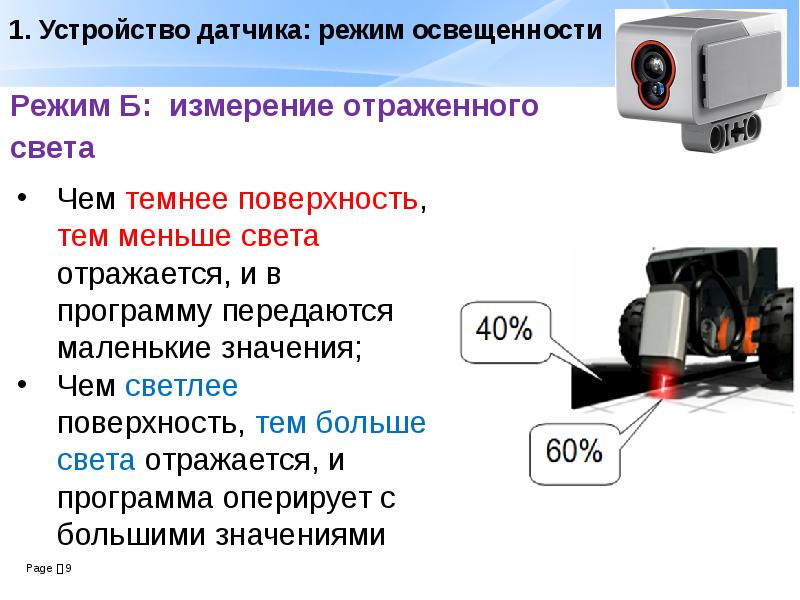 Датчик цвета ev3 презентация