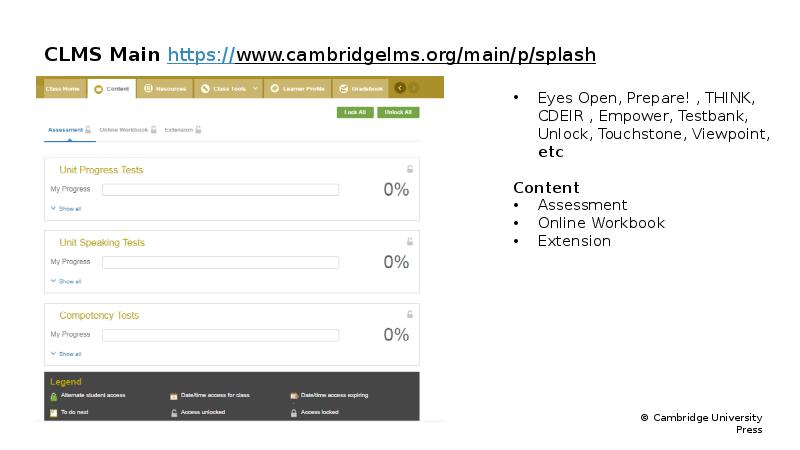 Использование Cambridge Learning Management System (CLMS) в учебном ...