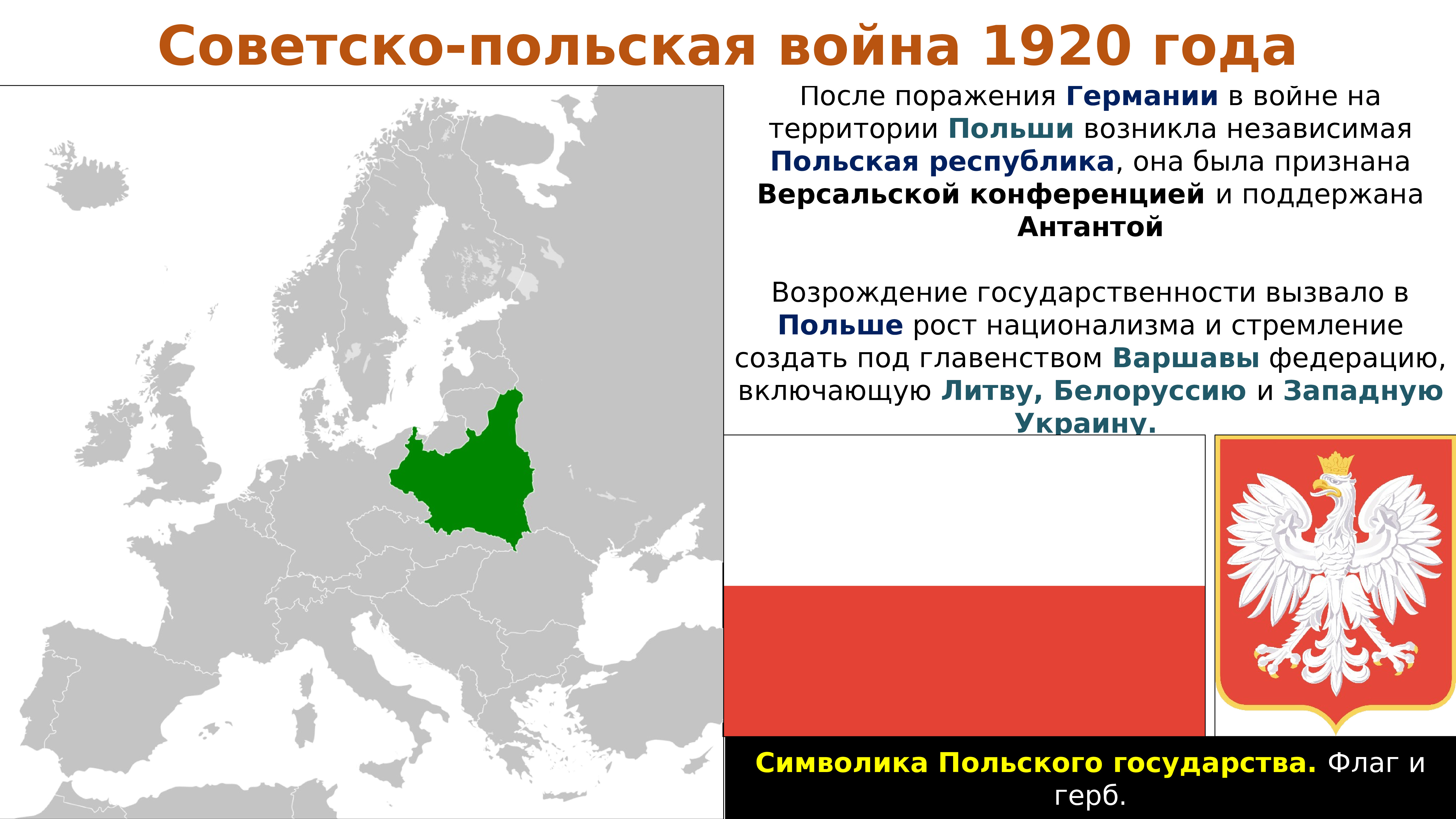 Советско польская война 1920 карта