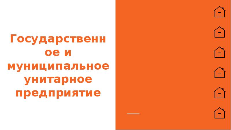 Государственное и муниципальное унитарное предприятие