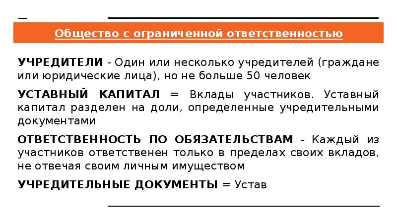 Общество с ограниченной ответственностью УЧРЕДИТЕЛИ - Один или несколько учредителей (граждане