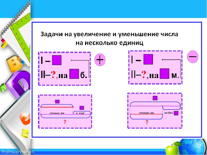 Рисунок к задаче на сколько больше