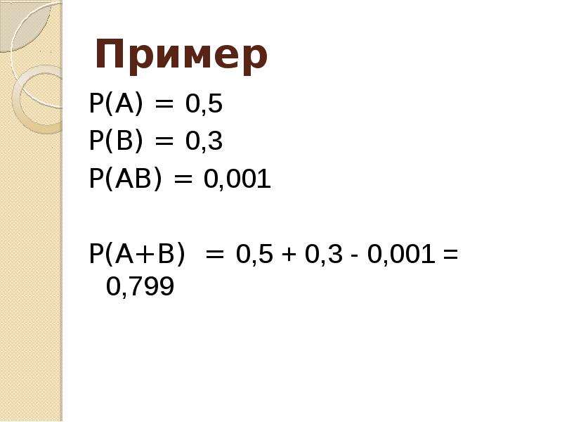 P b. P ab p a p b. Если p(ab)=p(a)p(b). P(ab + c).