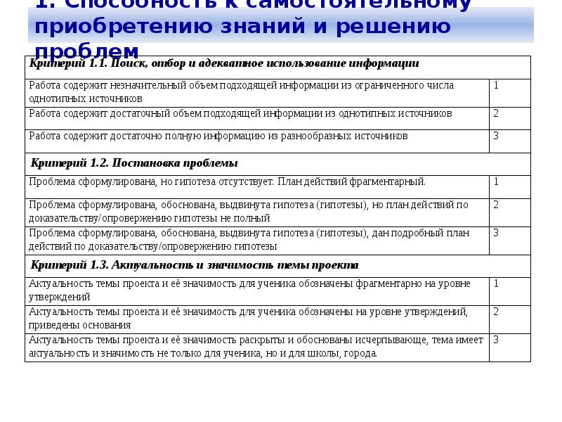 Оценка индивидуального проекта в 11 классе