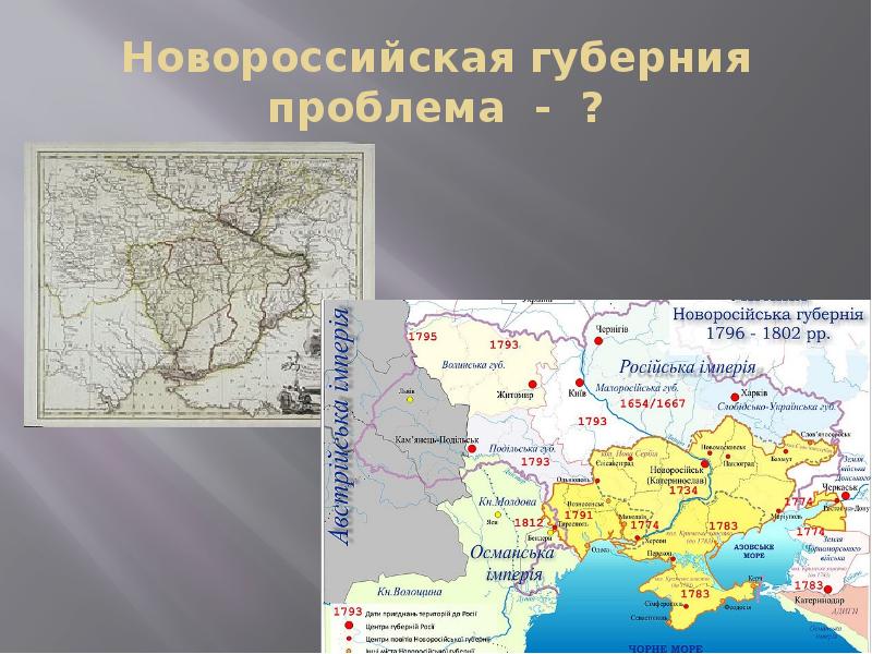 Новороссийская губерния проблема - ?