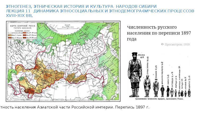 Карта россии 1897