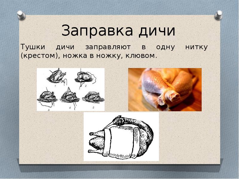 Презентация заправка птицы