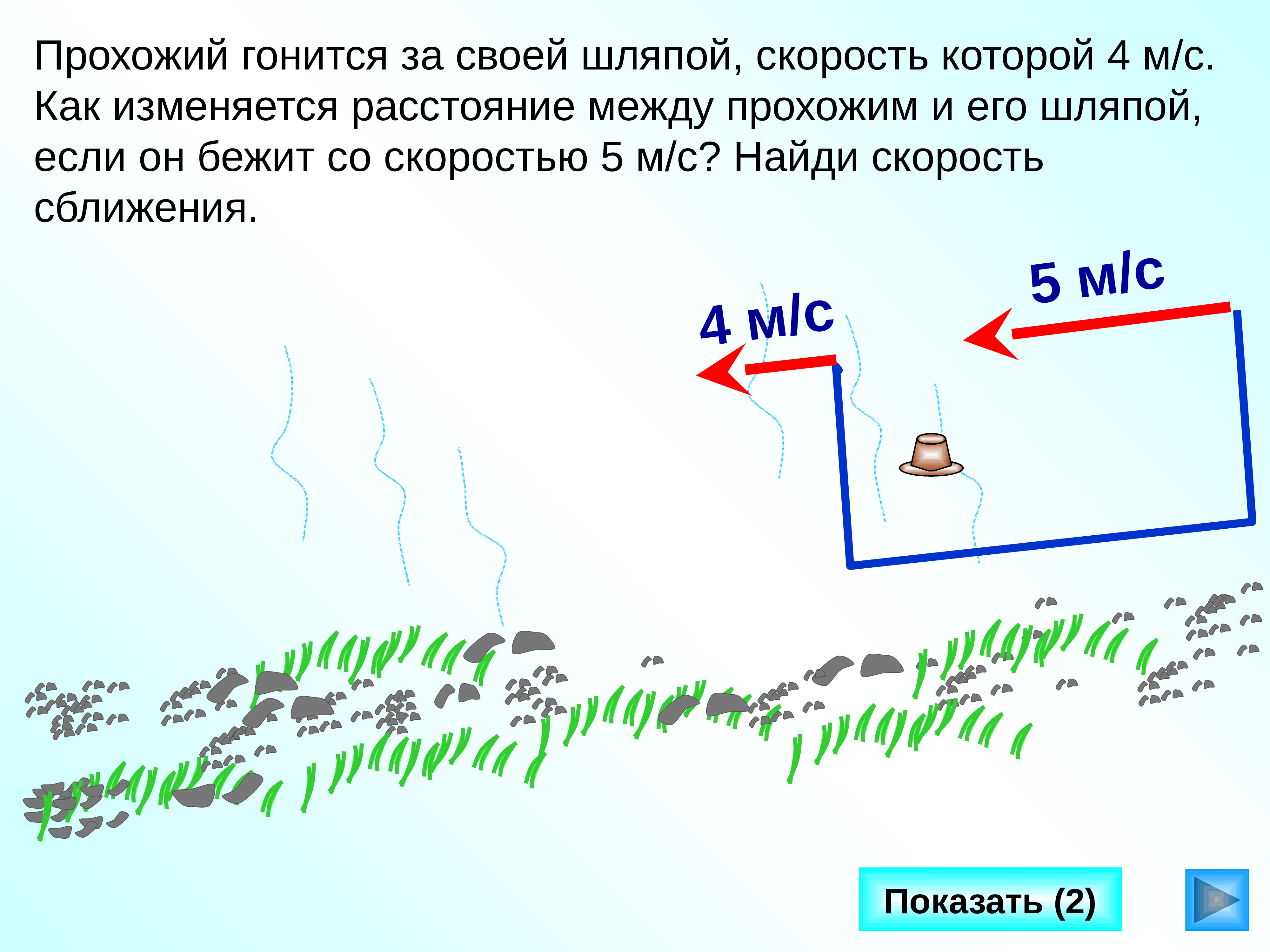 Как меняется расстояние. Прохожий гонится за своей шляпой. Прохожий гонится за своей. Прохожий гонится за своей шляпой которую ветер несет.