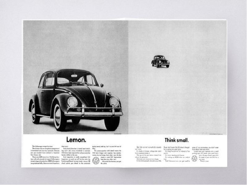 Рекламные плакаты Volkswagen Beetle