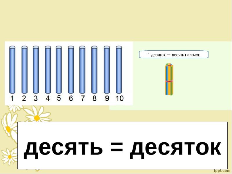 Презентация счет десятками