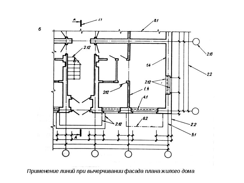 Разрезы в строительных чертежах