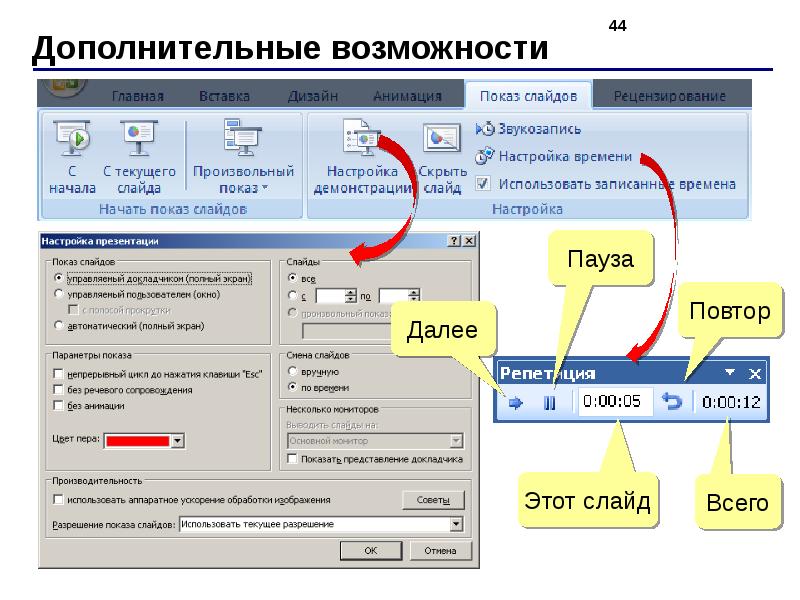 Полный экран в презентации