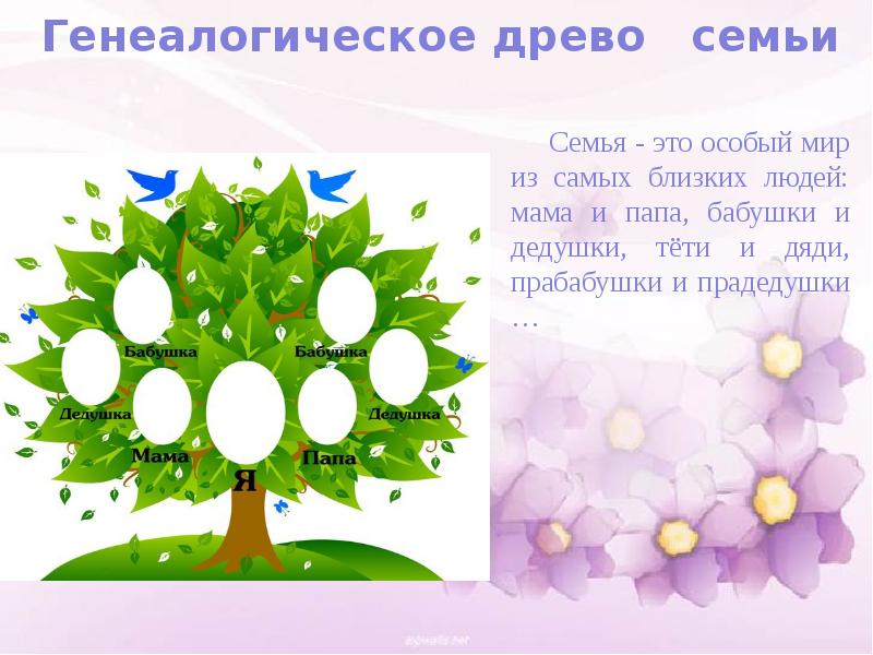 Проект родословная семья