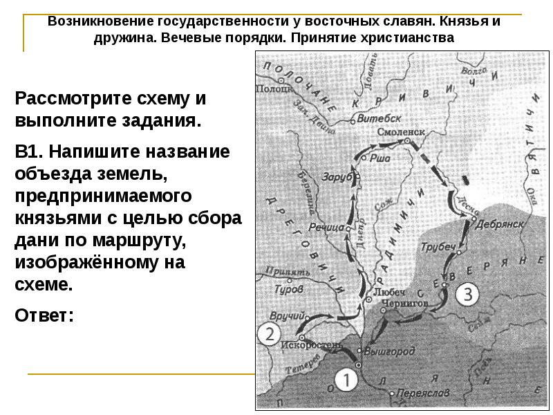 Укажите век когда была совершена первая русская экспедиция по маршруту изображенному на схеме