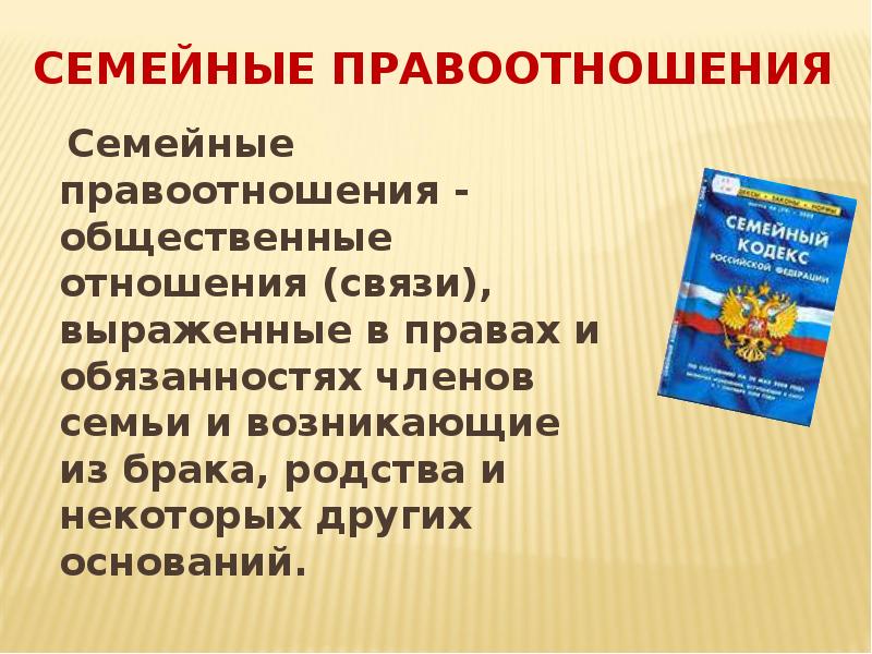 Семейный кодекс презентация