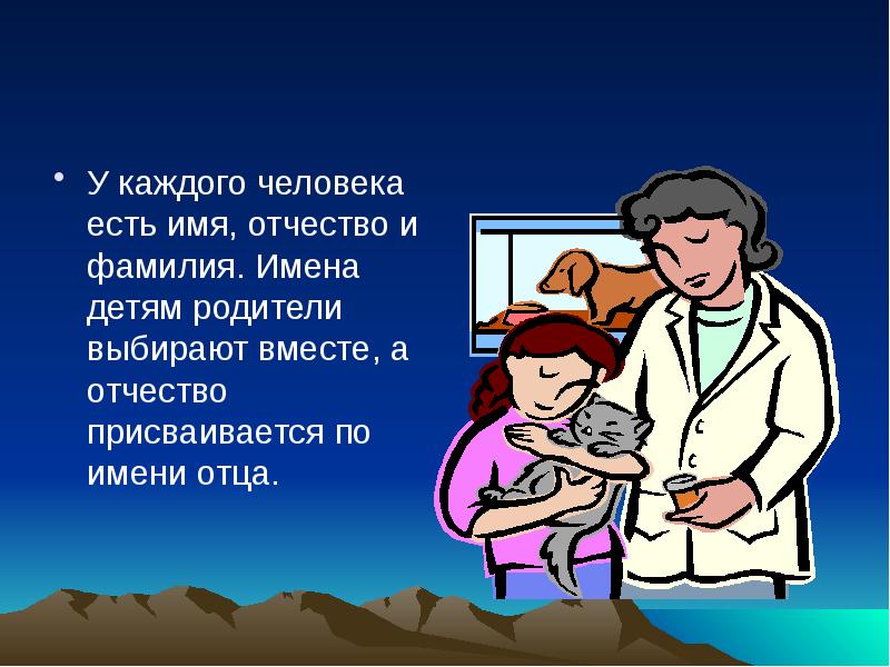 Имя есть каждого. Отчество презентация. У каждого человека есть имя. Отчество картинки для презентации. Картинки на тему отчество.