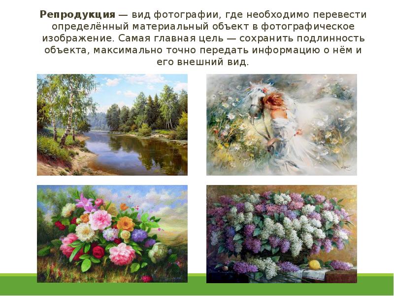 Виды фотографий презентация