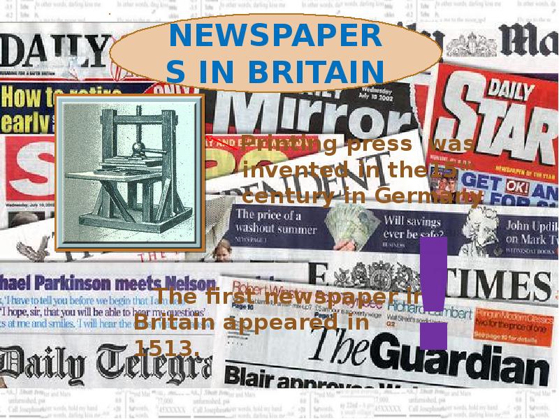 Newspapers in britain. Mass Media слайд шоу.