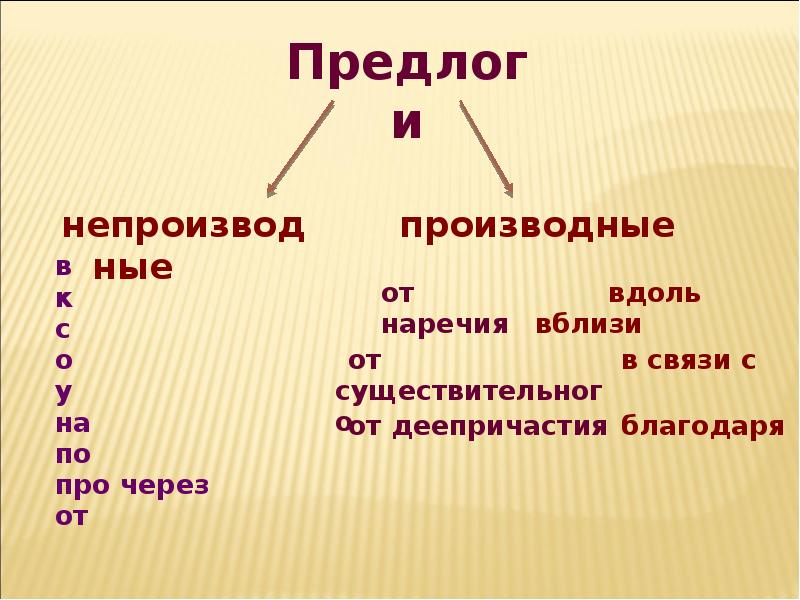 Проект предлог 7 класс