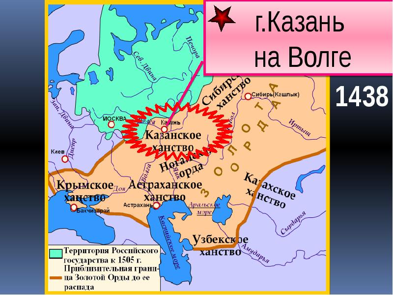 Карта распад золотой орды 6 класс контурные карты