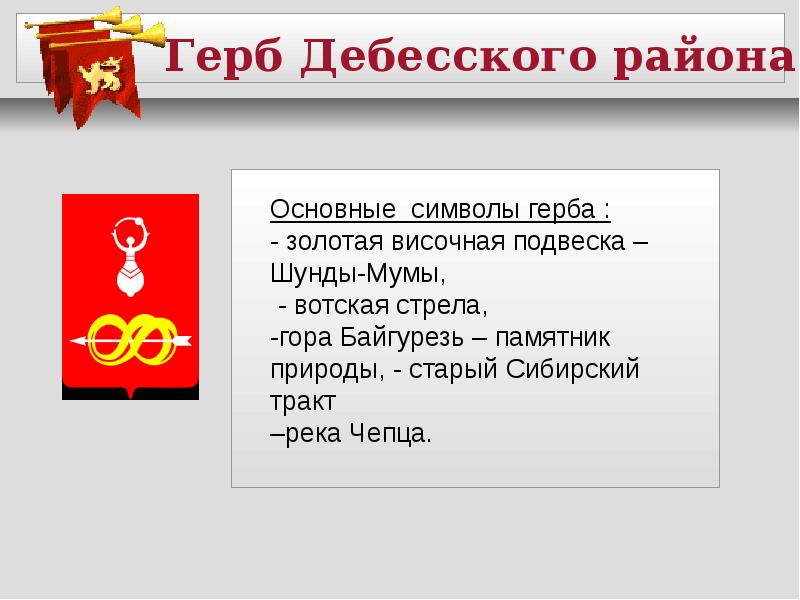 Общие символы. Герб Дебесского района. Символах Дебесского района. Флаг дебёсского района. Символика Дебесского района.