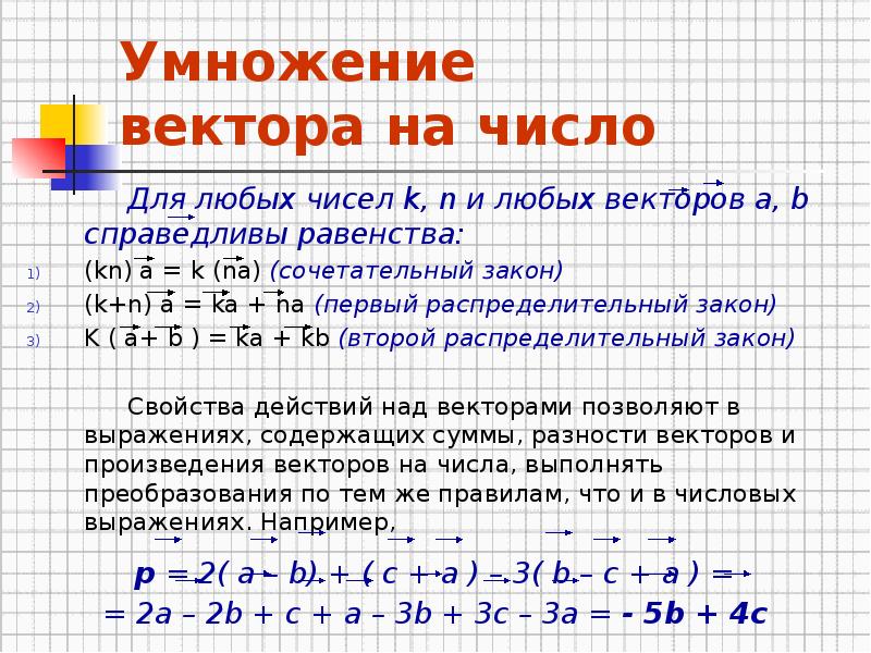 Законы векторов. Умножение вектора на число. Произведение вектора на число. Умножение координат вектора на число. При умножении вектора на число.