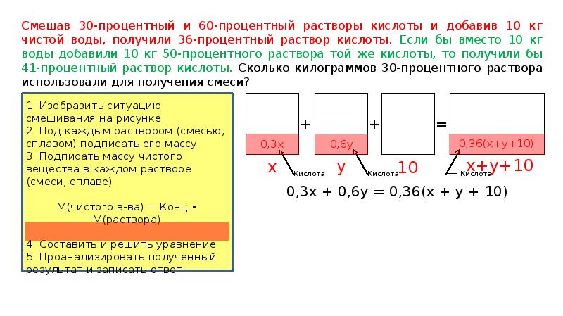 Задача №17240: Задачи на растворы, смеси и сплавы — …