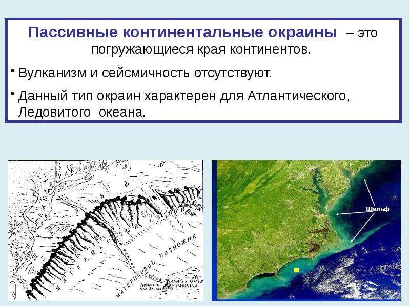 Активные континентальные окраины презентация