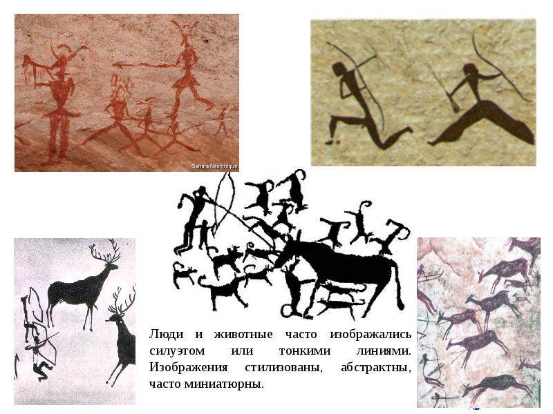 Что чаще всего изображалось на рисунках первобытных людей