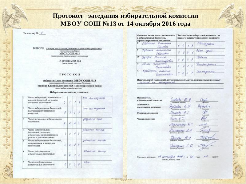 Протокол ученического собрания образец