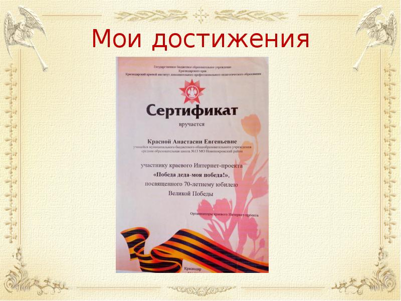 Проект моя победа