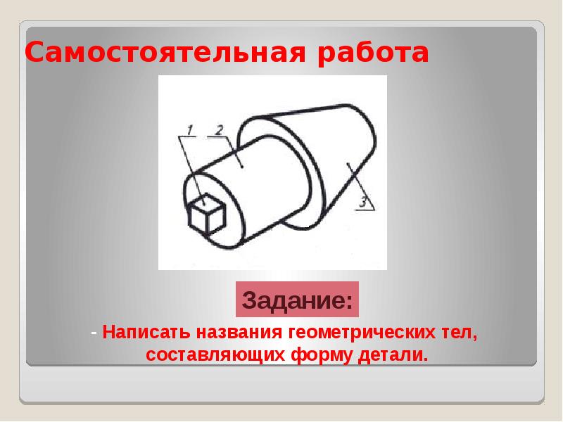 Анализ геометрической формы предмета черчение 8 класс презентация