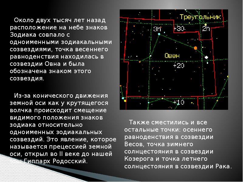 Презентация по созвездиям овен