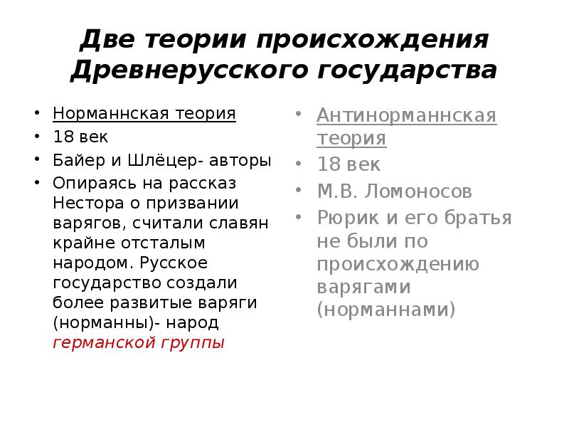 Теории происхождения древнерусского государства. Теории возникновения древнерусского государства. Норманская теория возникновения древнерусского государства. Норманнская теория происхождения древнерусского государства.