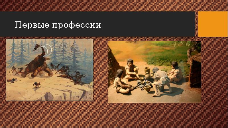 Первые профессии