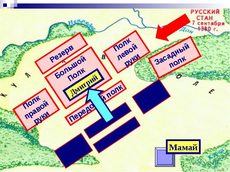 Битва на синих водах карта