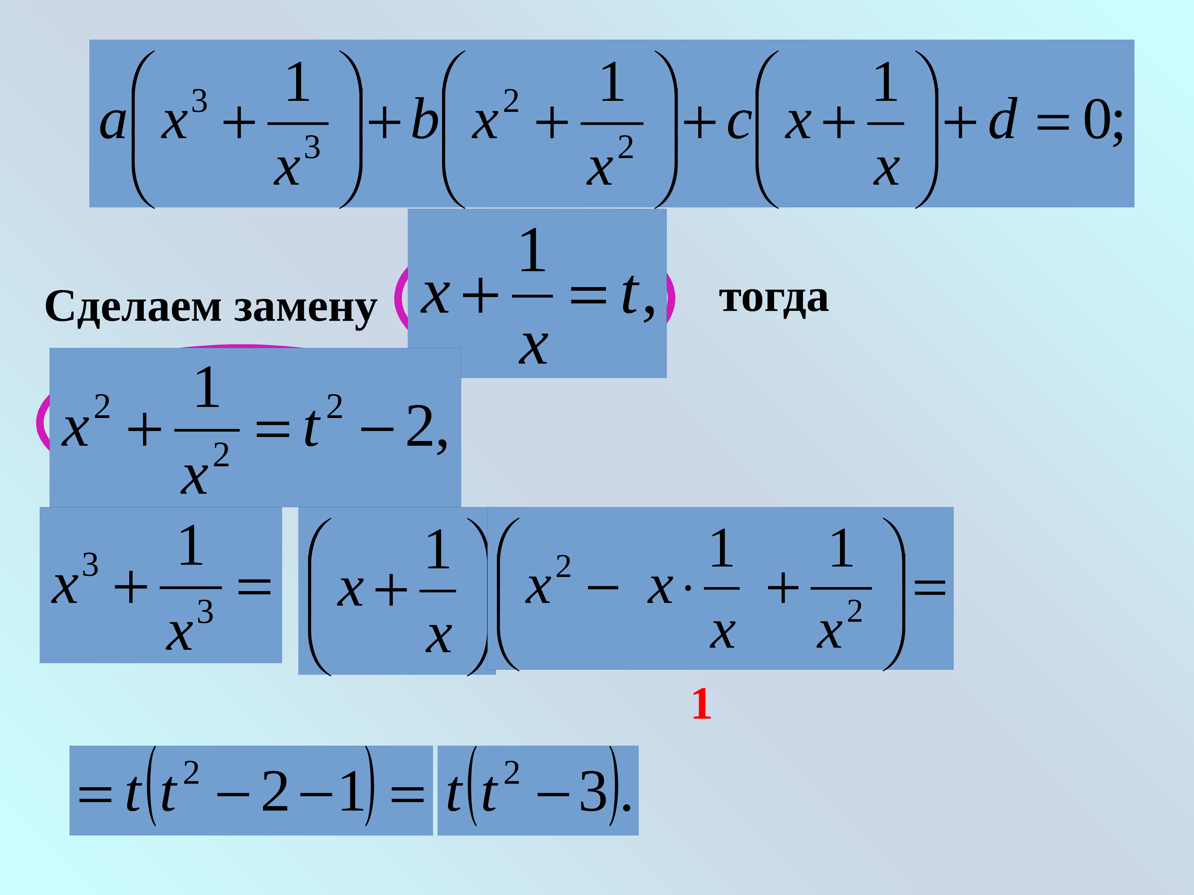 Проект возвратные уравнения