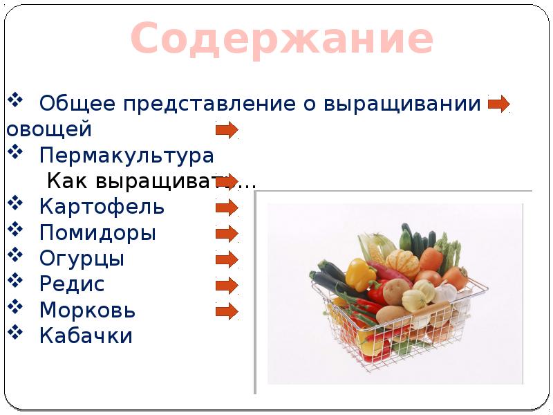 Выращивание овощных культур презентация