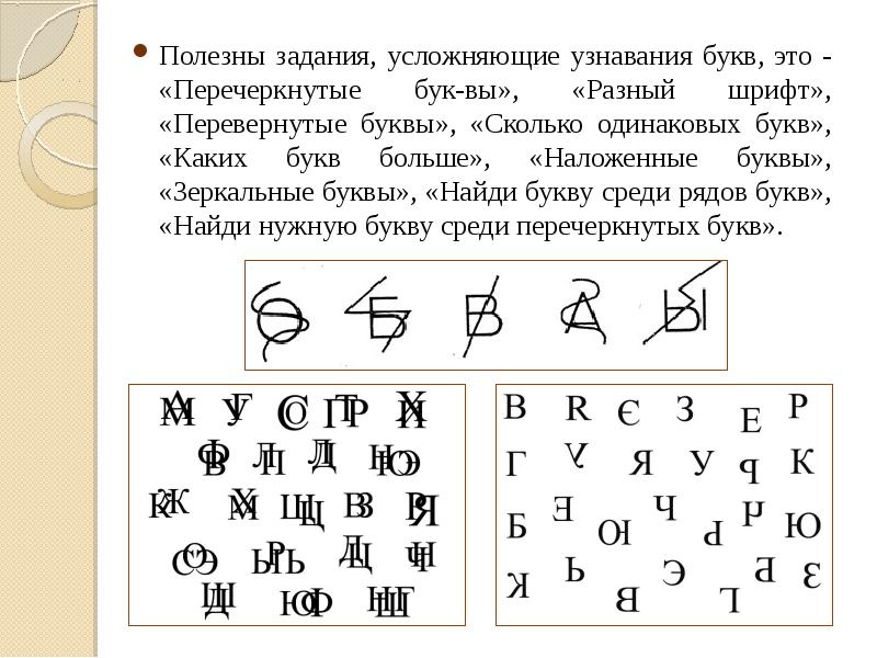 Формирование букв