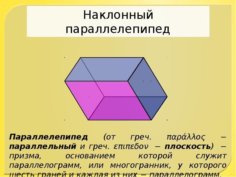 Тетраэдр параллелепипед презентация