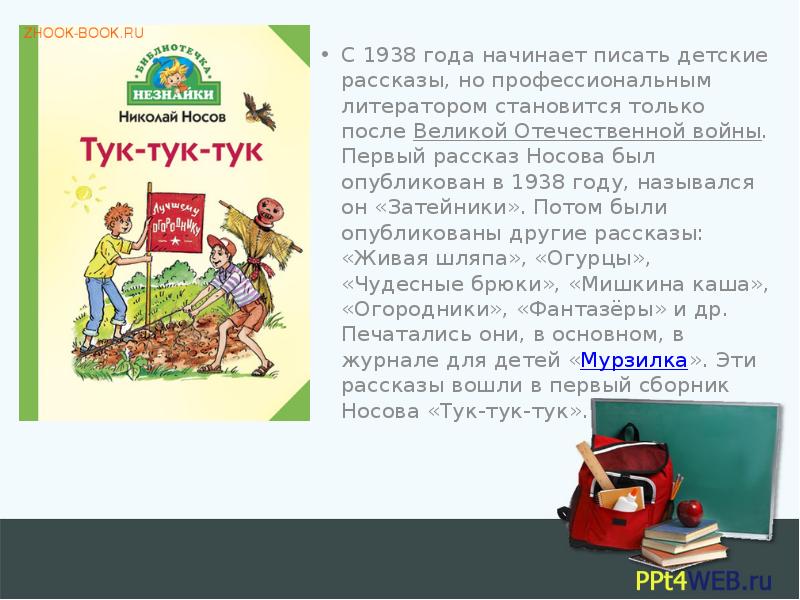 План рассказа затейники носова 2 класс литературное чтение