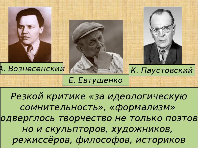 Духовная жизнь в ссср в 1940 1960 гг презентация 11 класс