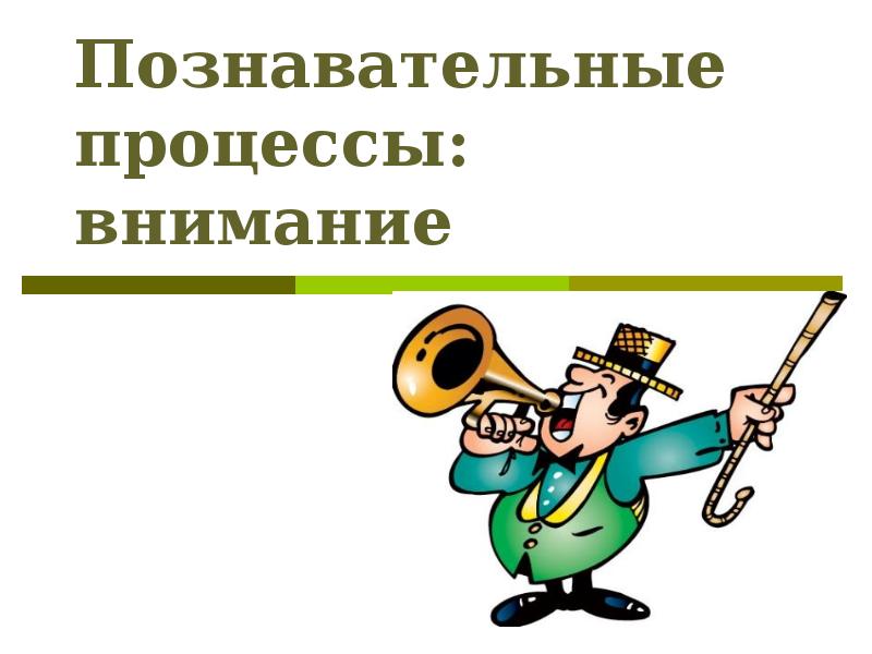 Познавательные процессы: внимание